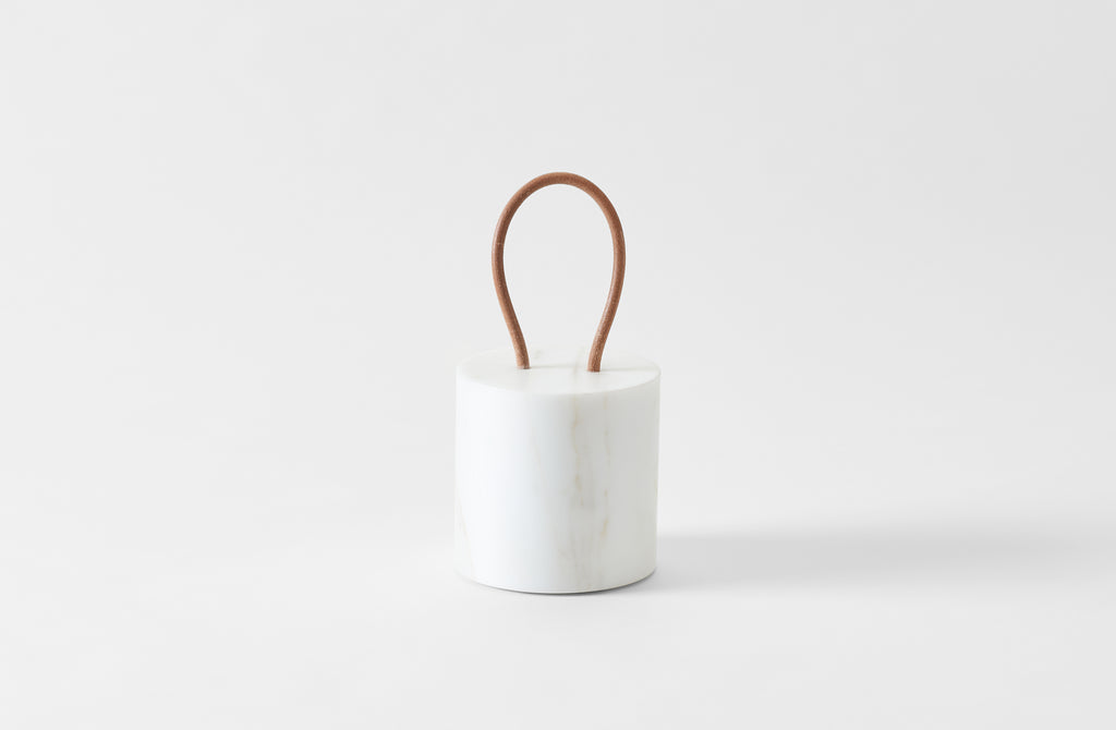 Michaël Verheyden White Marble Door Stop