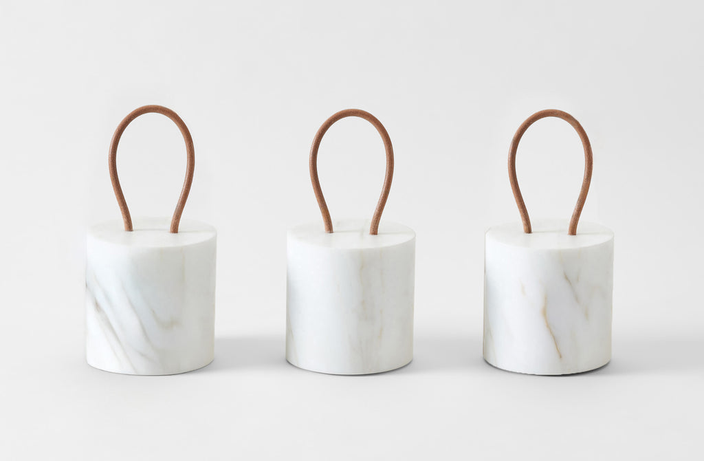 Michaël Verheyden White Marble Door Stop