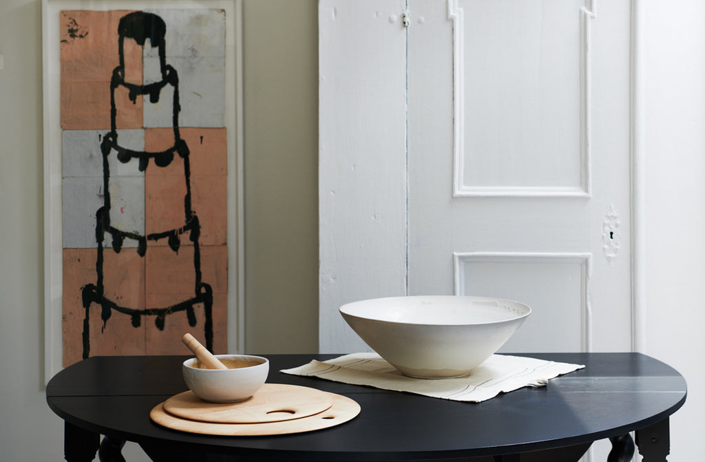 Christiane Perrochon White Beige Extra Large Bowl