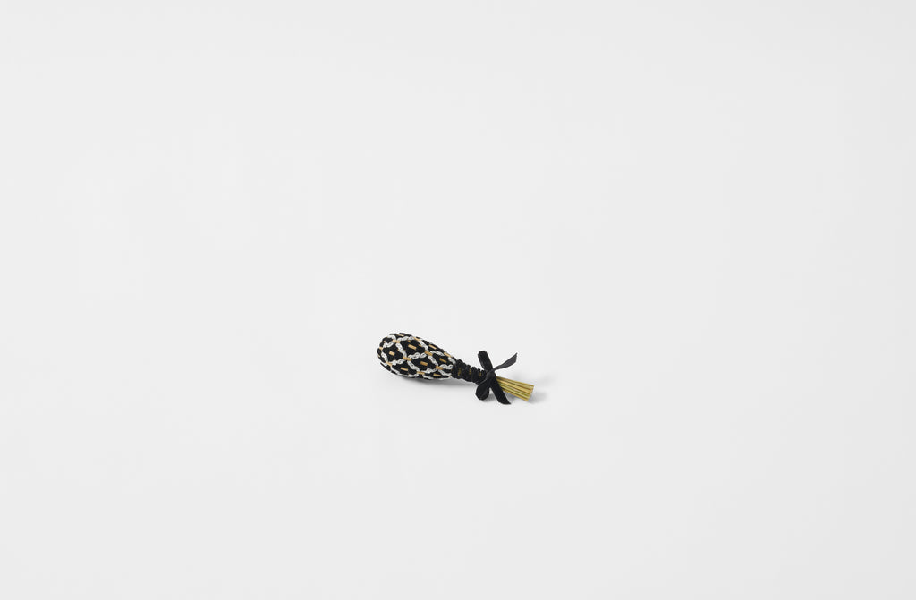 Black and silver faberge petite lavender wand