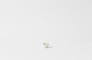 Christiane Perrochon white beige sake cup.