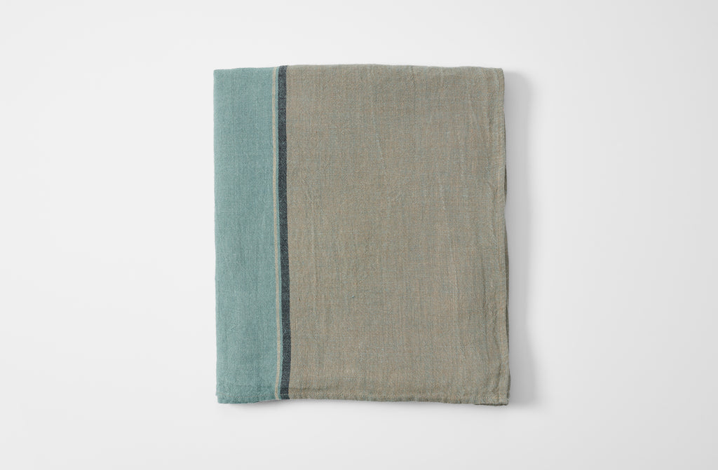 Dublin linen tablecloth folded.
