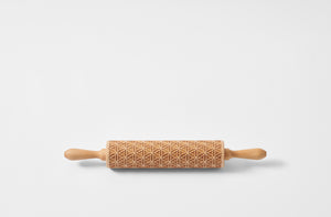 Finnish floral patterned rolling pin 