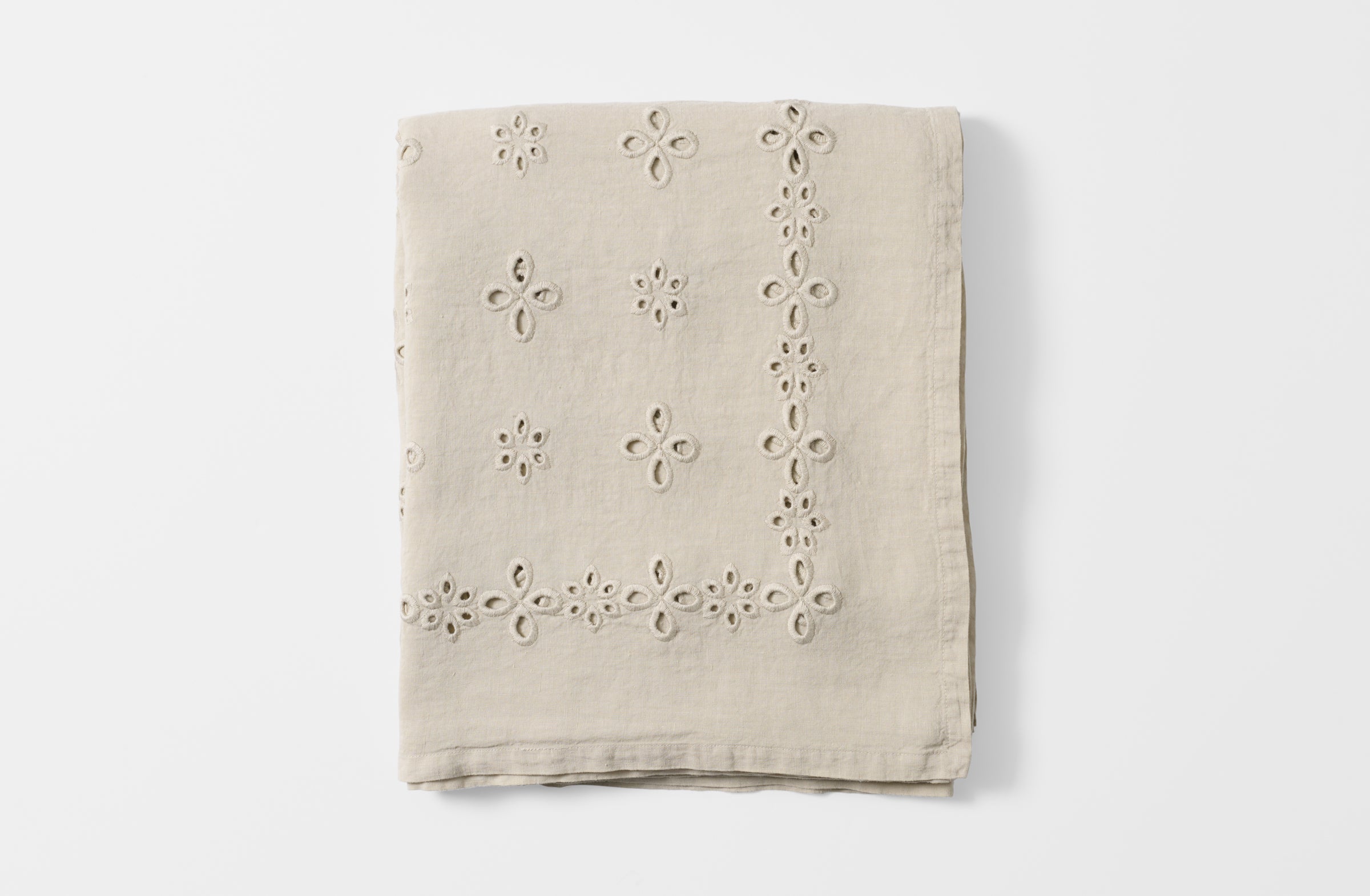 Italian Natural Sangallo Tablecloth