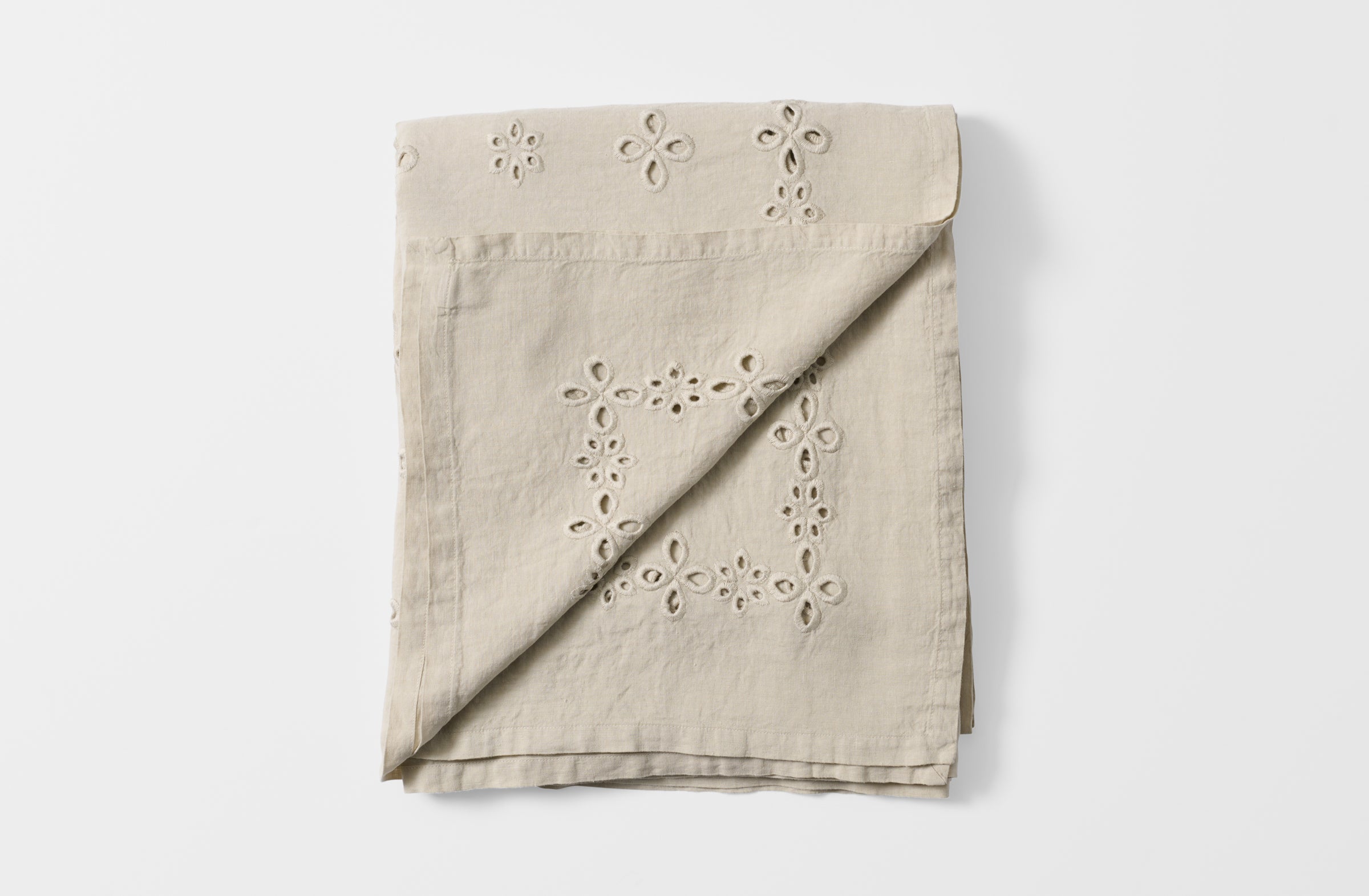Italian Natural Sangallo Tablecloth