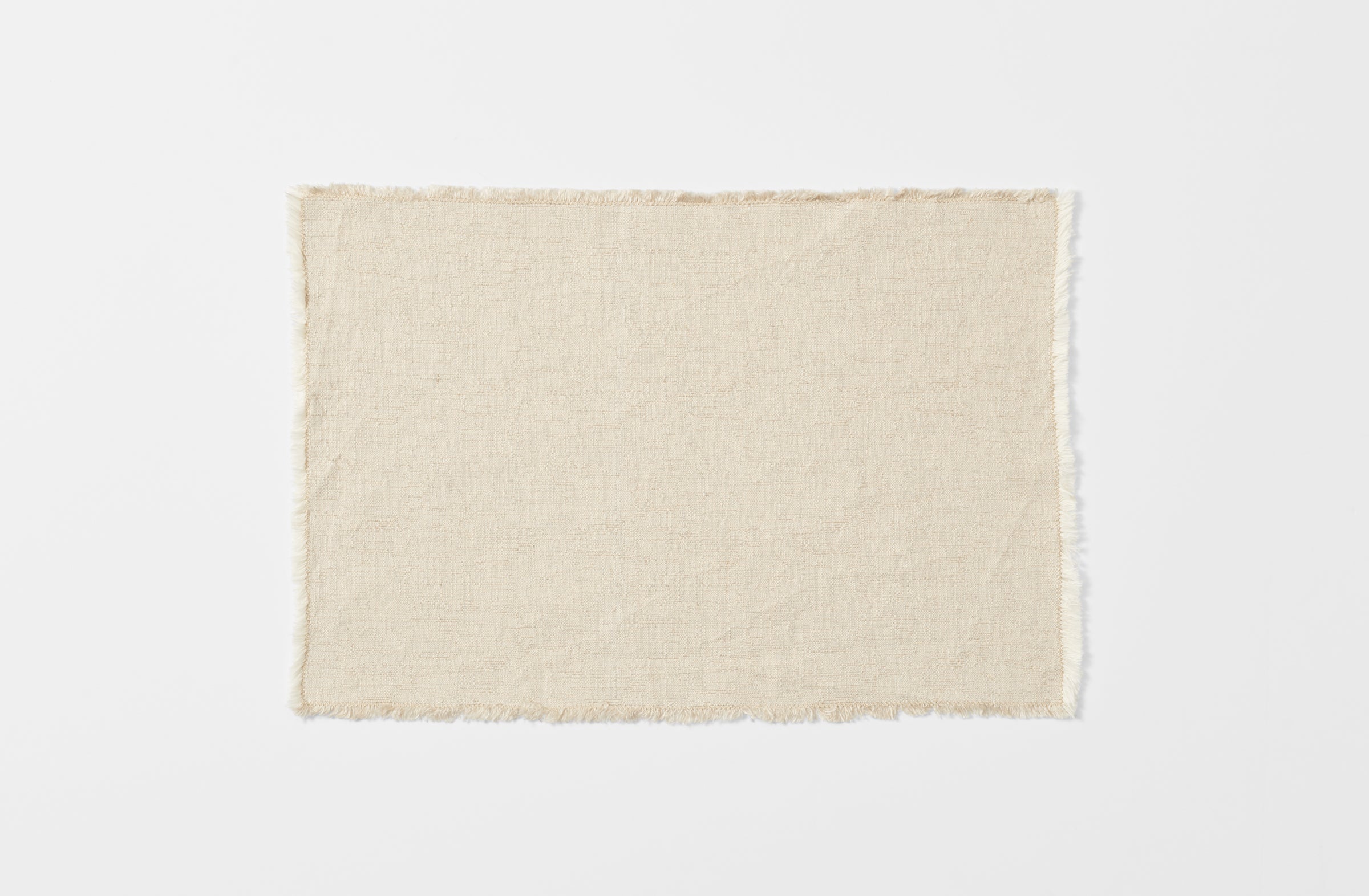Natural Fringed Placemat
