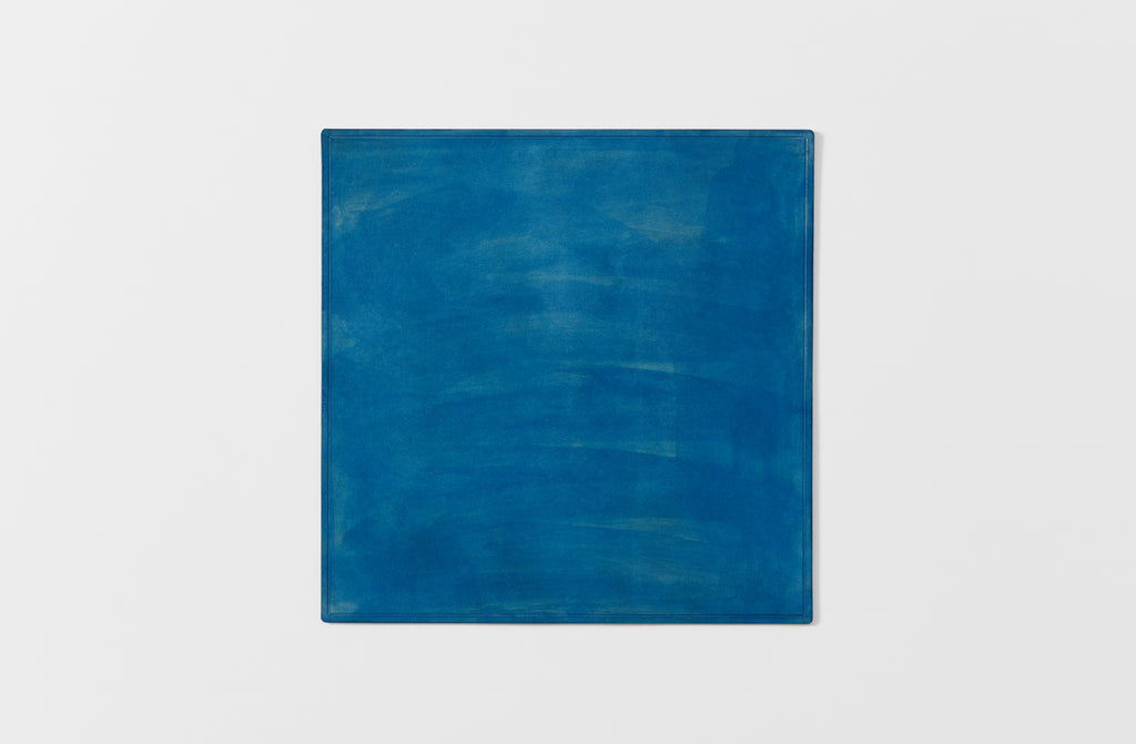 Peter speliopoulos denim painted leather placemat