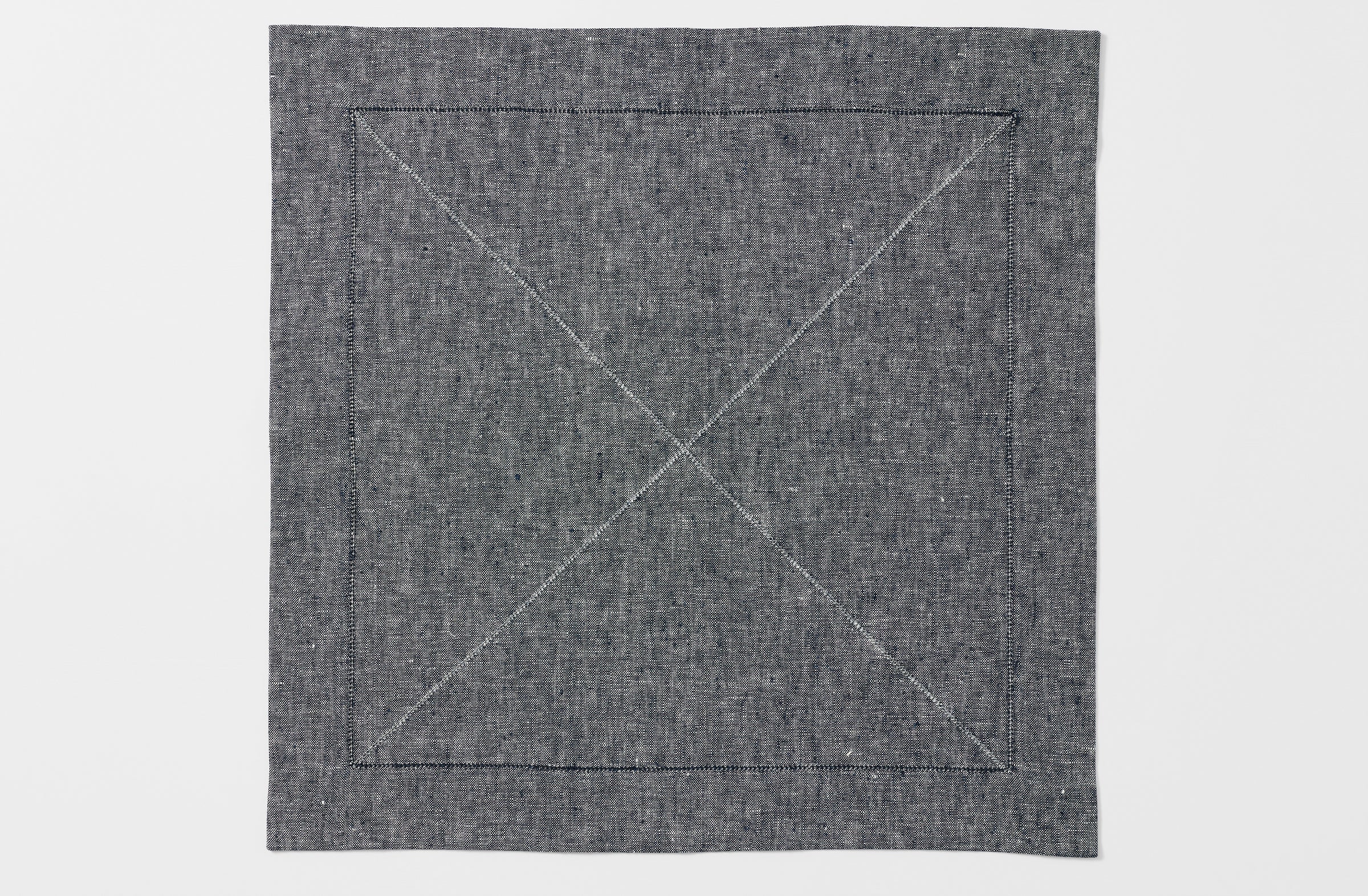 Peter Speliopoulos navy chambray linen napkin