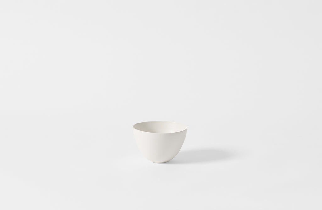 Small deep white Rina Menardi bowl.
