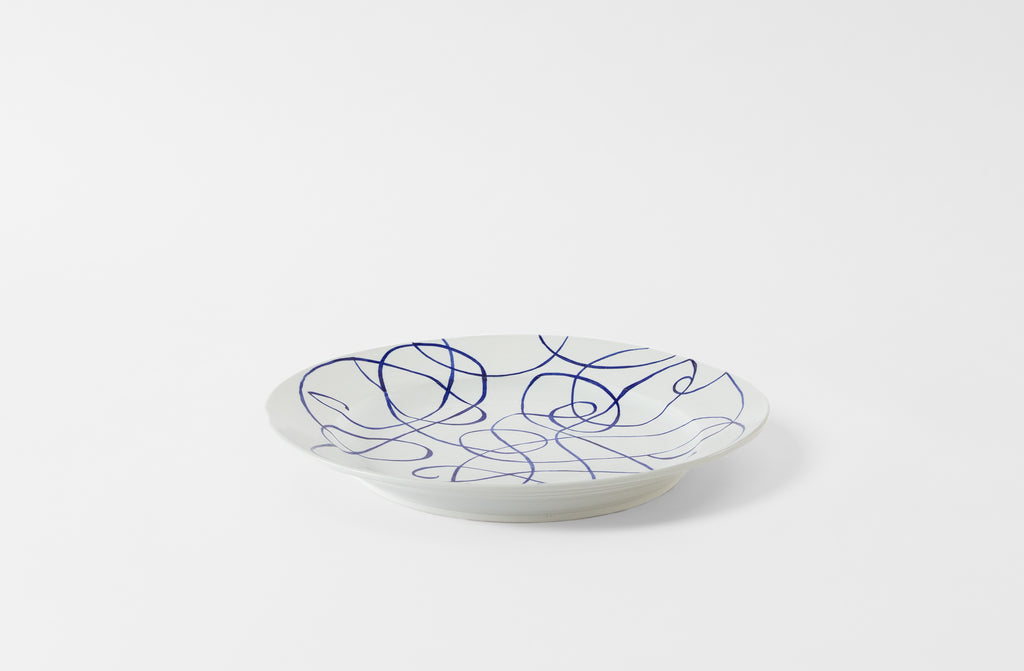 Script Porcelain Platter #3
