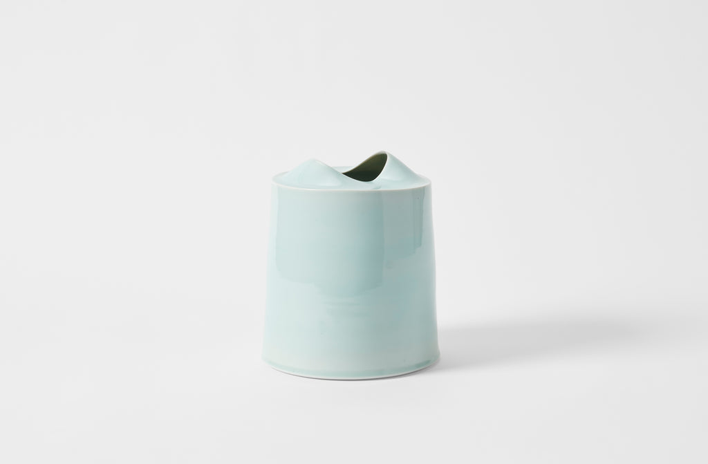 Tanya Gomez medium celadon vessel.