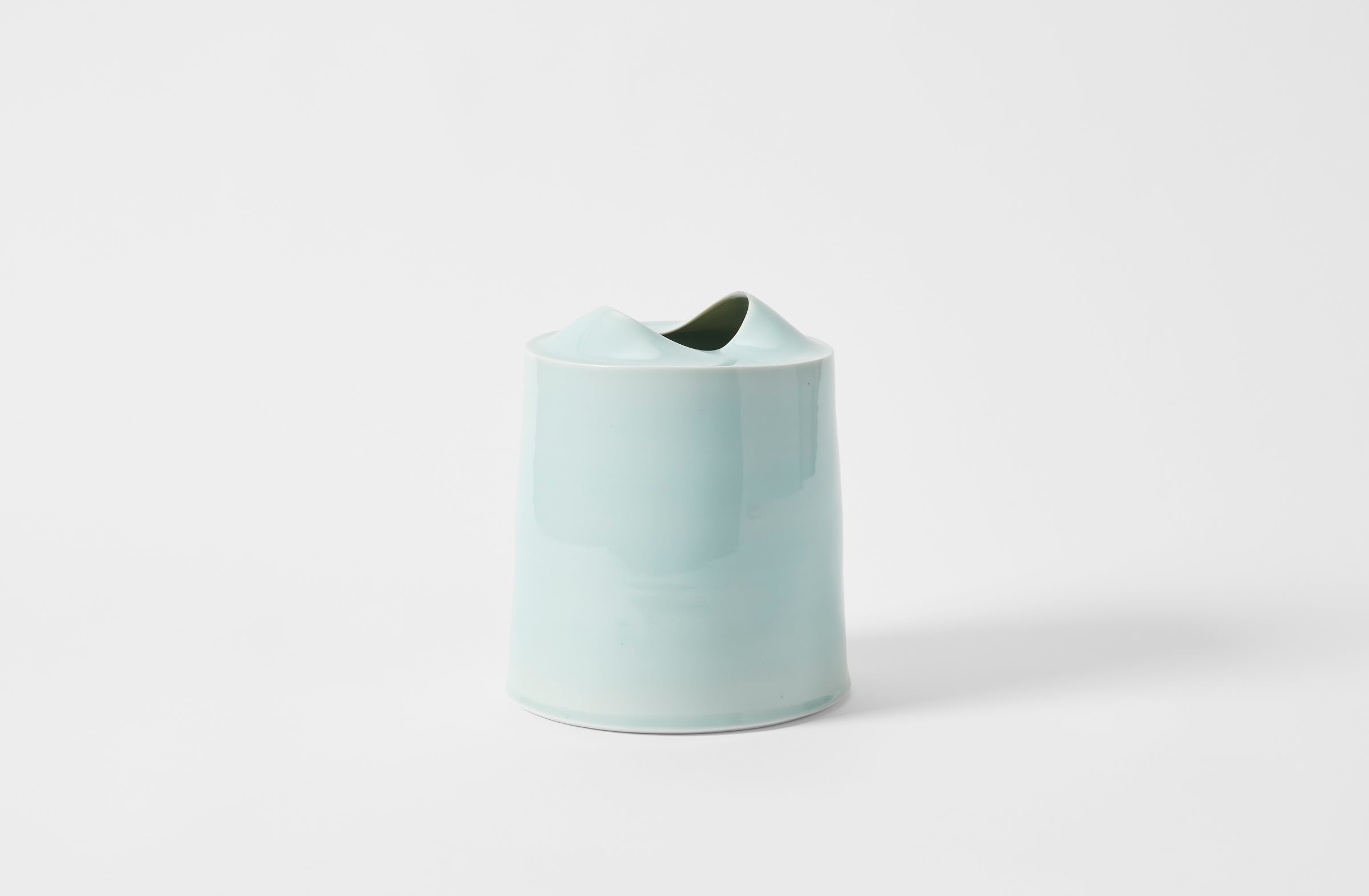 Tanya Gomez medium celadon vessel.
