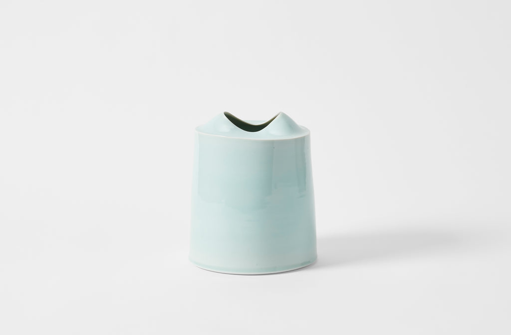 Tanya Gomez medium celadon vessel.