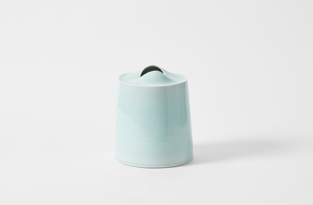 Tanya Gomez medium celadon vessel.