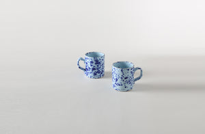 Blue on Blue Splatterware Mug