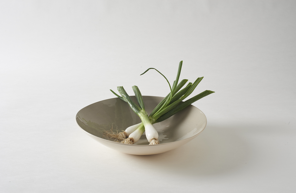 Brickett Davda Taupe Medium Round Bowl