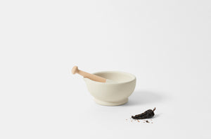 8 Inch Porcelain Mortar and Pestle