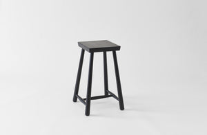 BCMT CO Black Low Rung Counter Stool