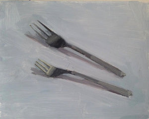 Two Forks on Blue