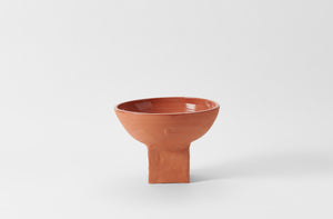Frances Palmer Block Terracotta Pedestal Bowl