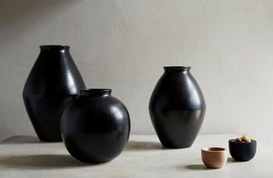 Christiane Perrochon Black Medium Flower Vase
