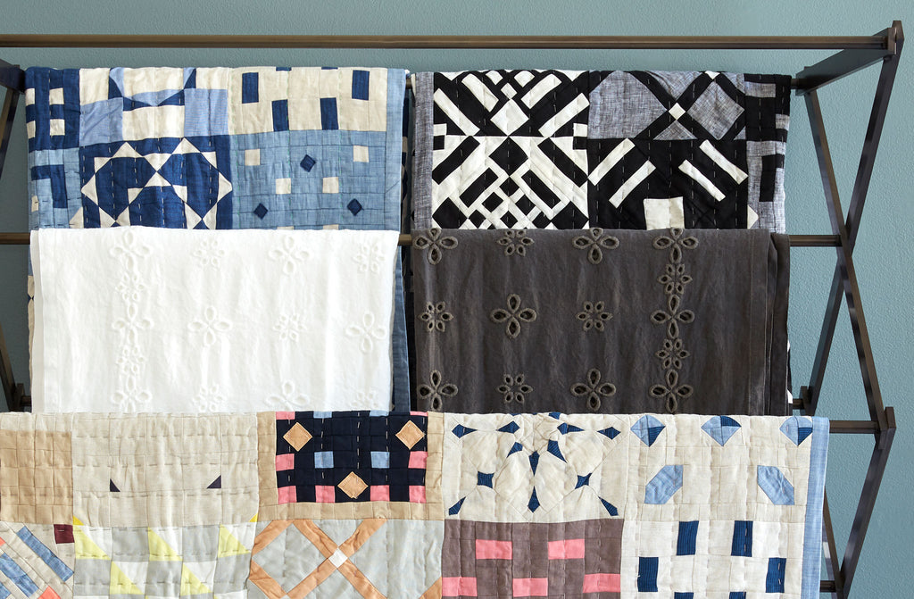 Thompson Street Studio Black and White Tile Queen Quilt
