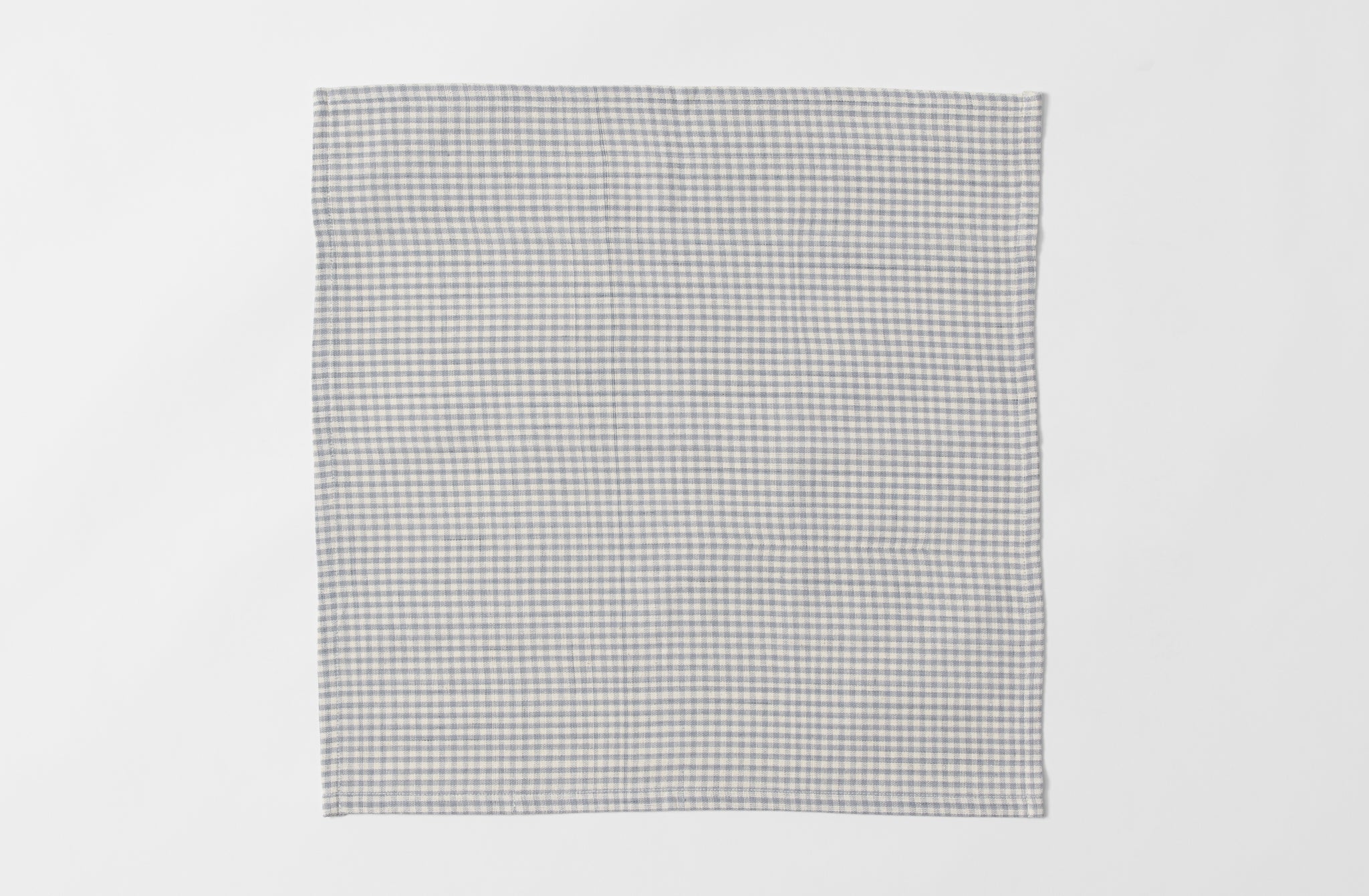 Grey and White Gingham Napkin