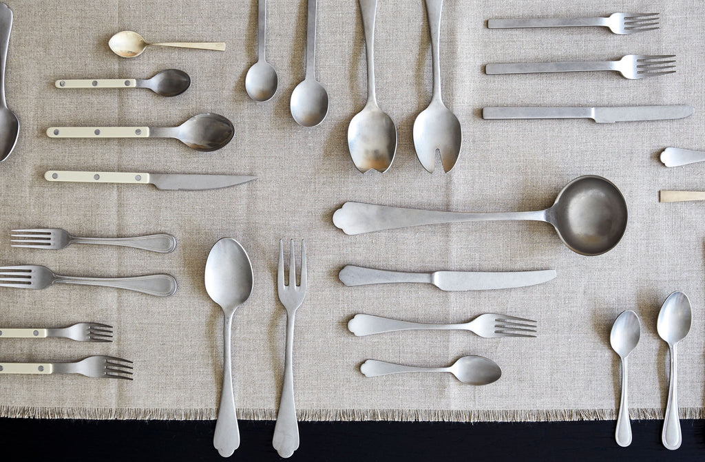 Dolcevita Vintage Pewter Flatware Set