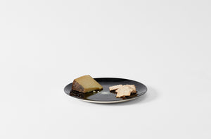 Ann Demeulemeester Black and Cream Dinner Plate