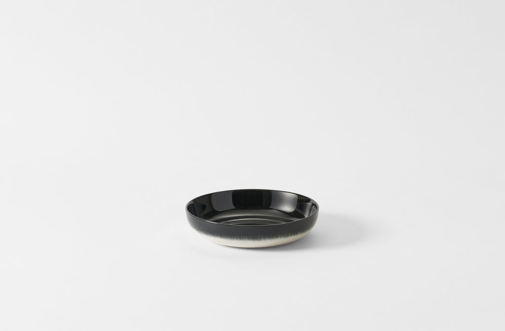 Ann Demeulemeester Black and Cream Small Low Bowl