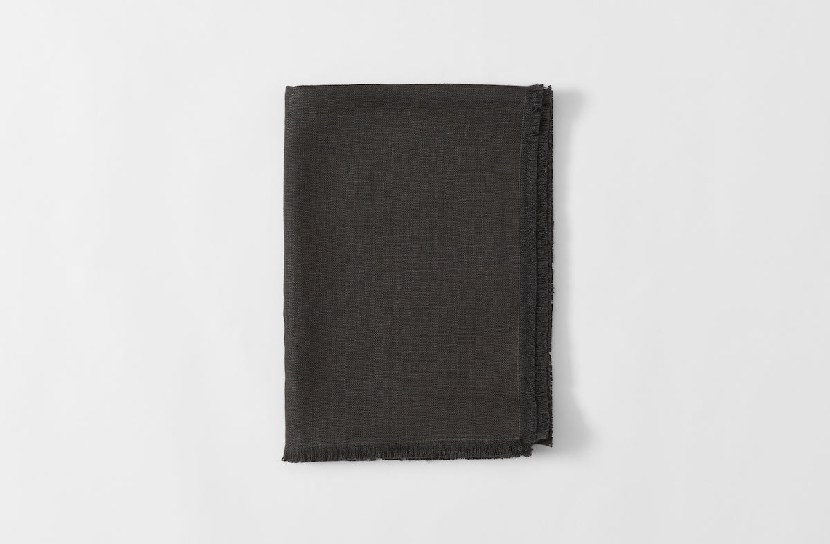 Boxwood Linen Arabica Fringed Runner