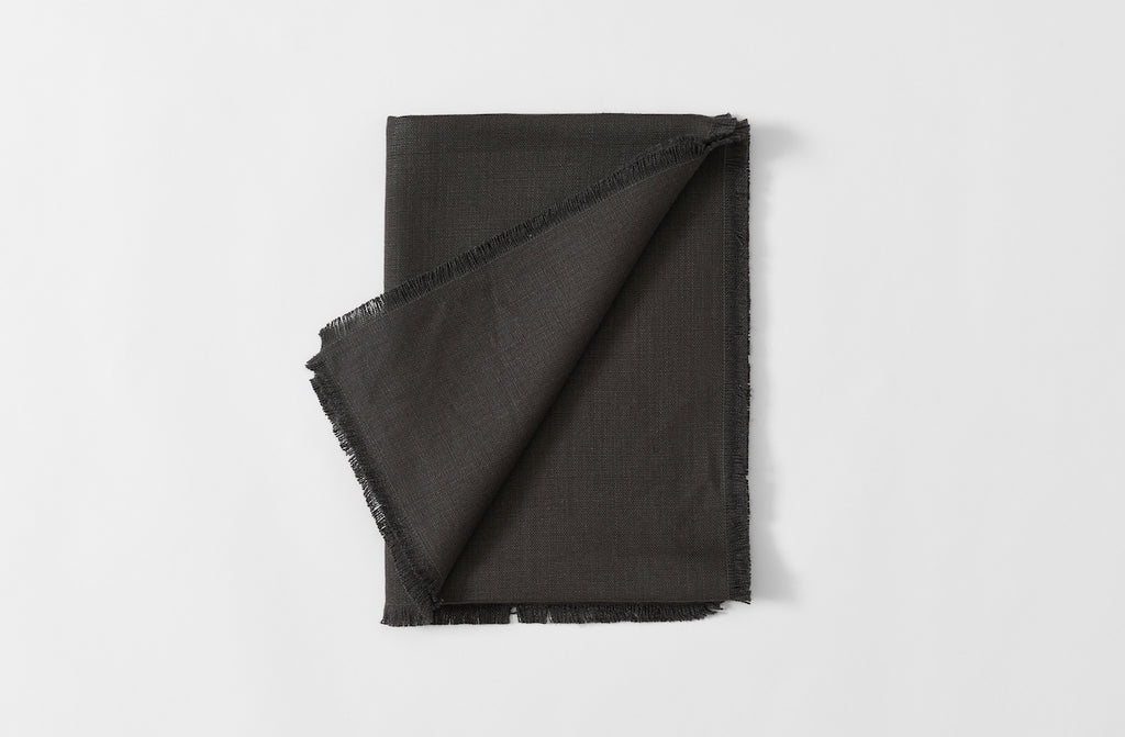 Boxwood Linen Arabica Fringed Runner
