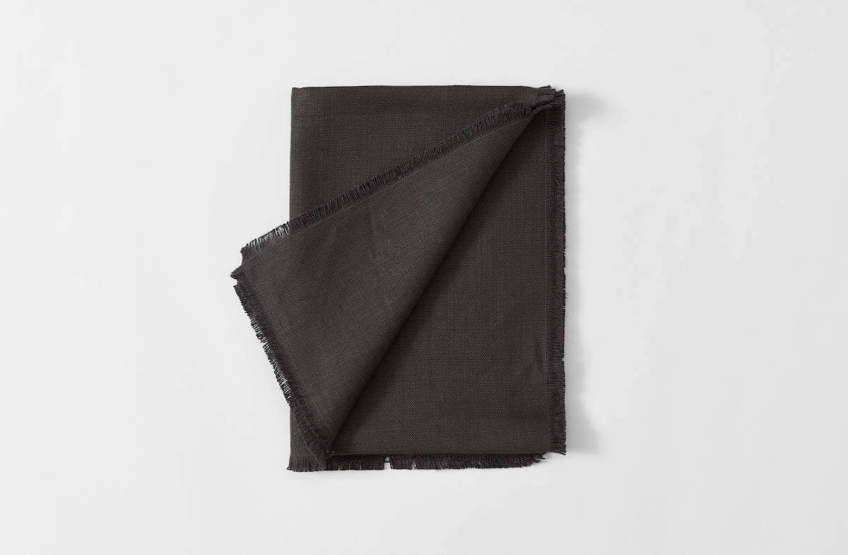 Boxwood Linen Arabica Fringed Runner