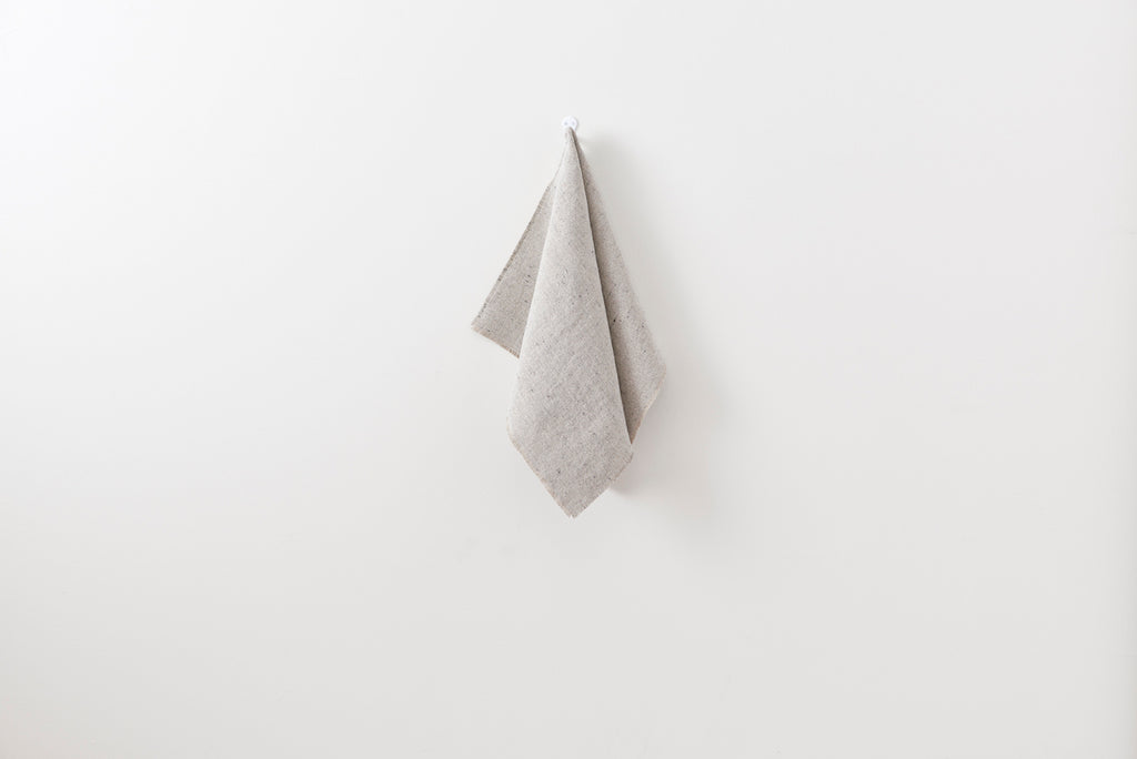 Boxwood Linen Nubby Stonewashed Kitchen Towel