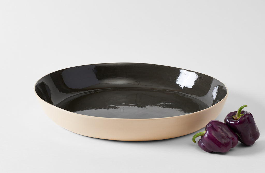 Brickett Davda Black Extra Large Low Bowl