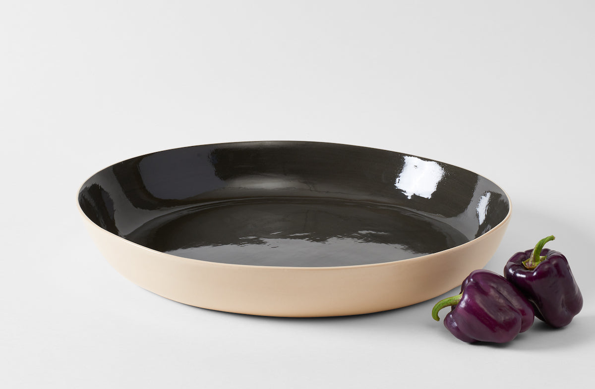 Brickett Davda Black Extra Large Low Bowl
