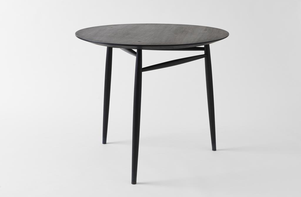 Sawkille Co. Ebonized Black Walnut Spindle Table