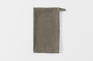 charcoal kitchen towel folded