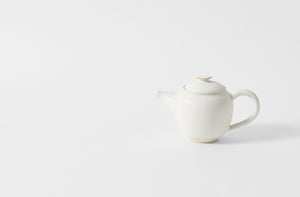 christiane perrochon white beige medium hand thrown stoneware teapot