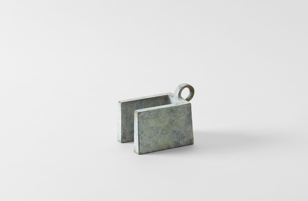 BCMT CO White Patina Cast Iron Door Stop