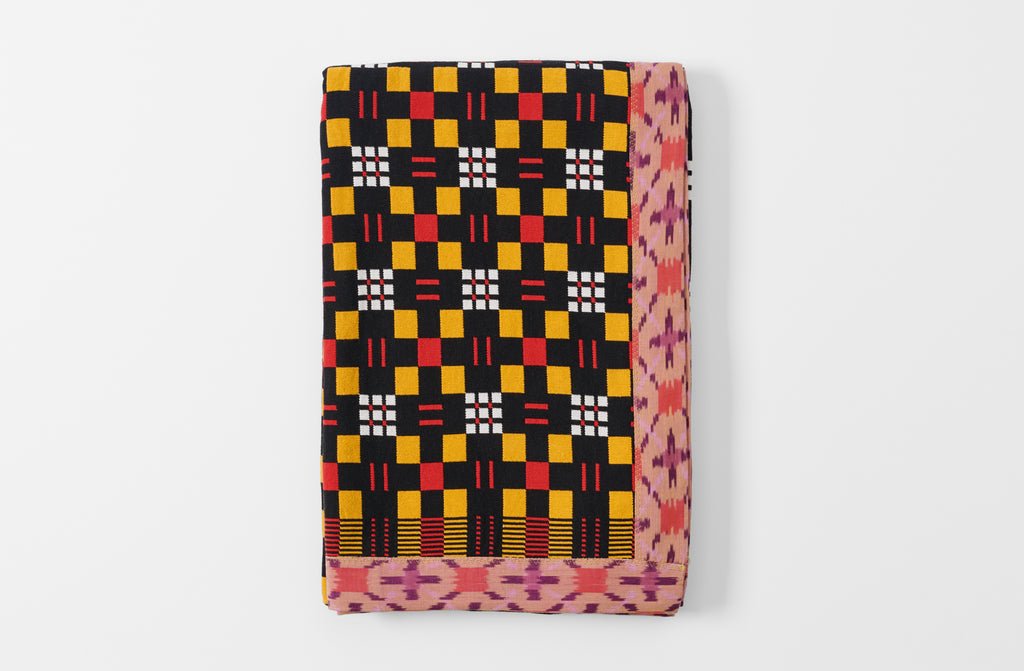 Gregory Parkinson Paprika Spice Check Throw Blanket