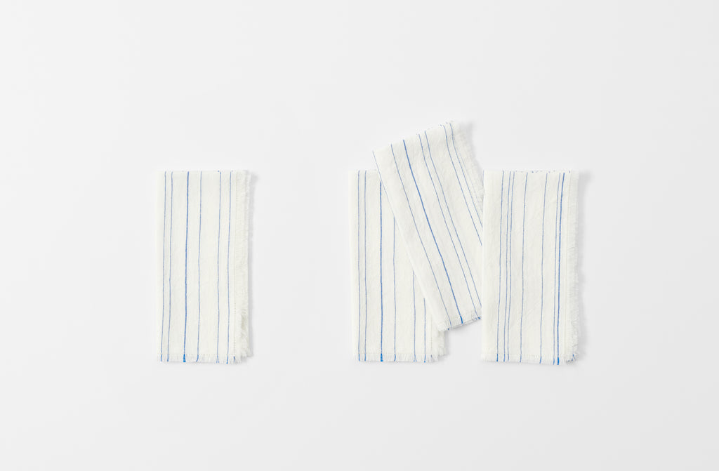 Greta Cobalt Stripe Napkin