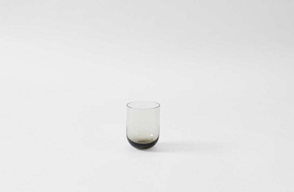 Hand Blown Grey Glass Tumbler