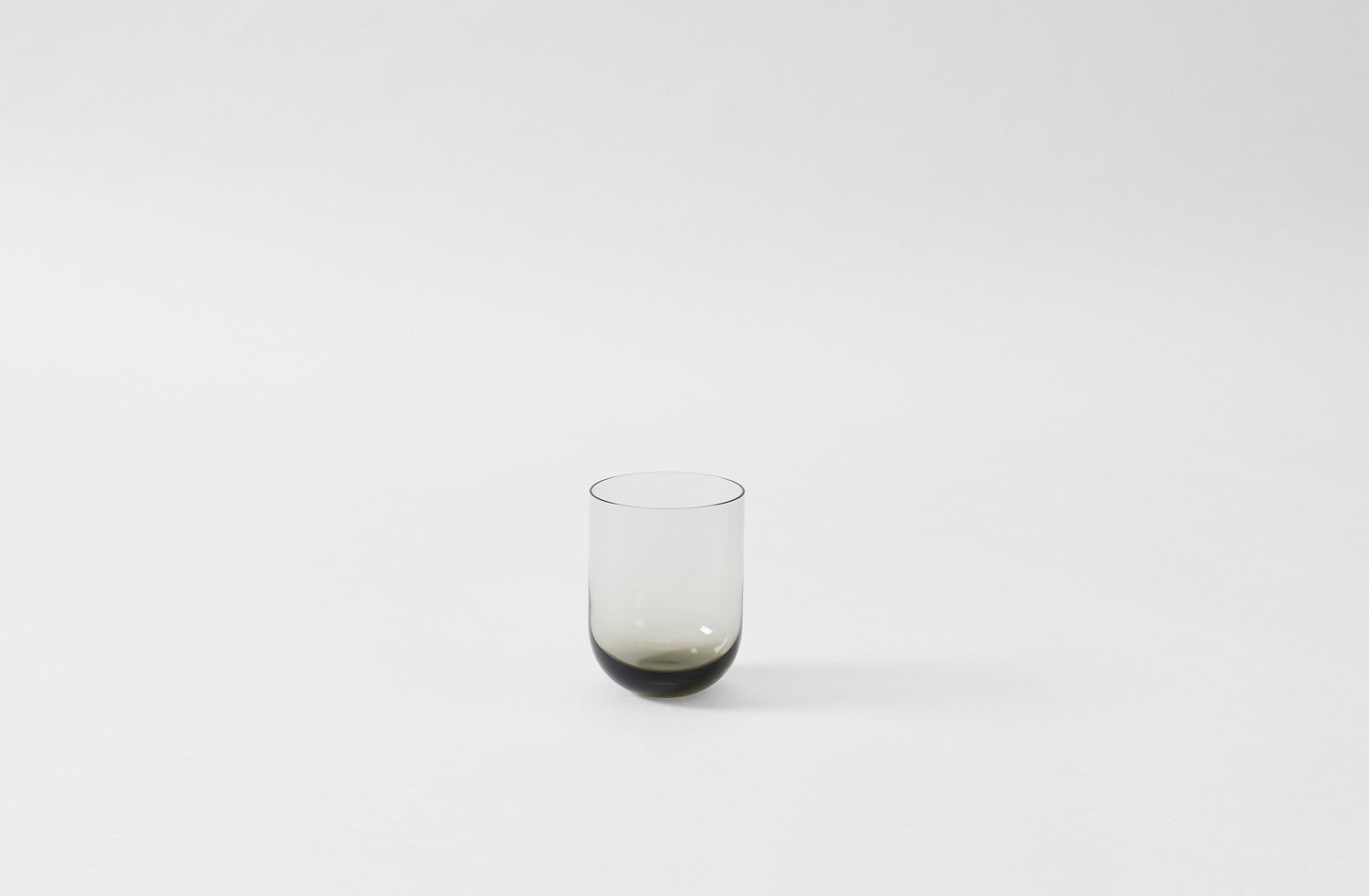 Hand Blown Grey Glass Tumbler