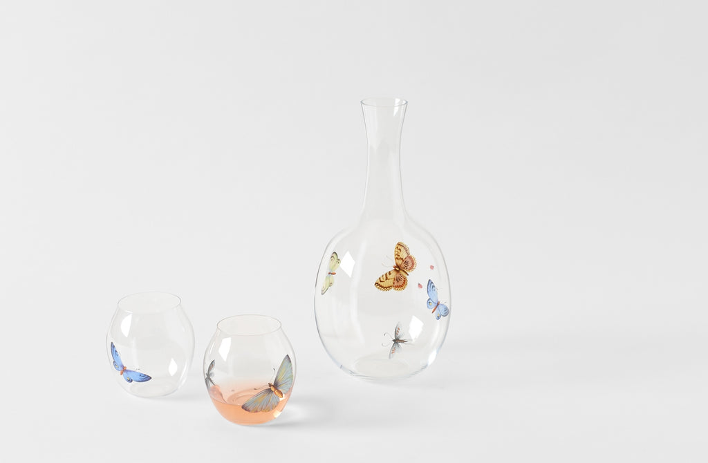 Lobmeyr Ted Muehling Painted Butterfly Decanter