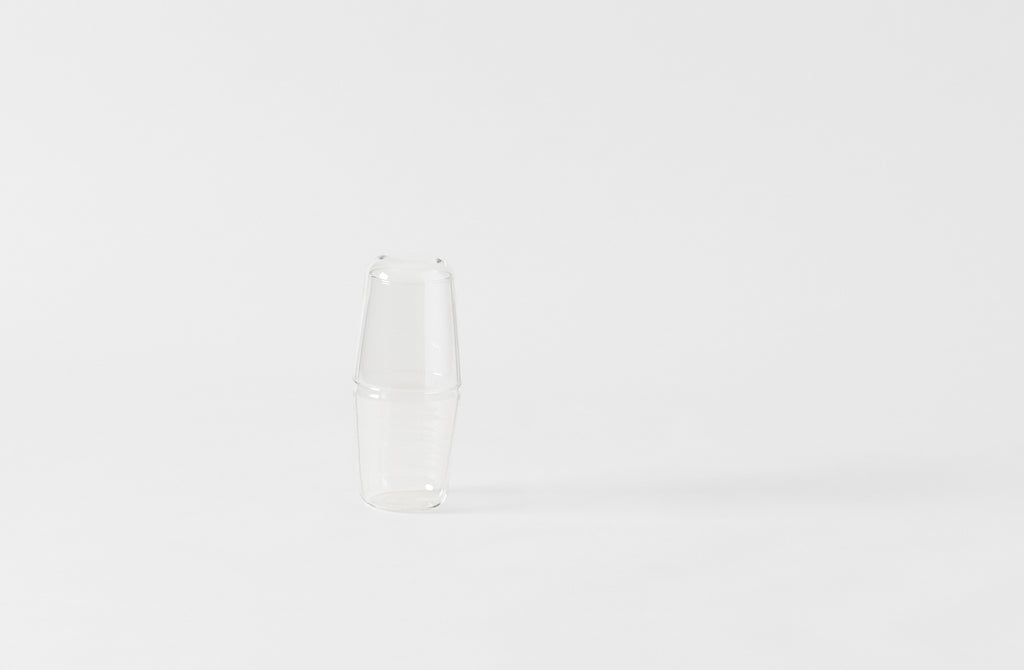 R+D Lab Luisa Ribbed Glass Bonne Nuit Carafe