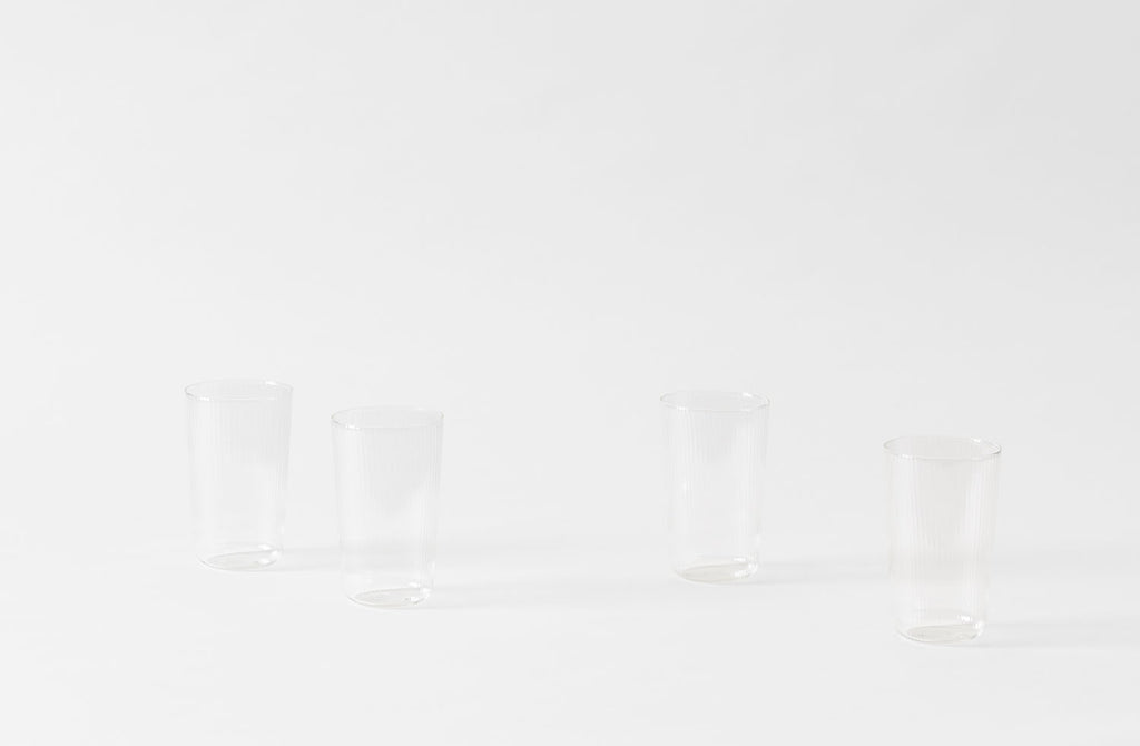 R+D Lab Luisa Ribbed Water Glass