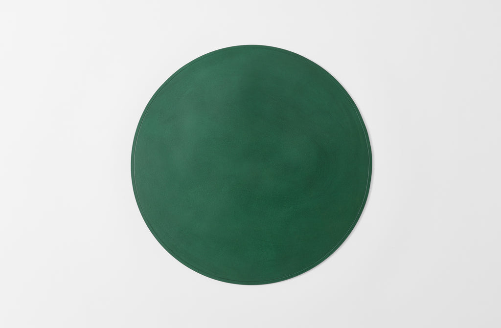 Peter Speliopoulos Malachite Round Leather Placemat