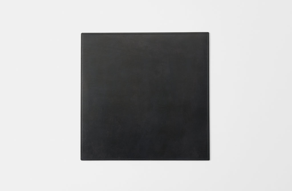 Peter Speliopoulos Black Leather Square Placemat