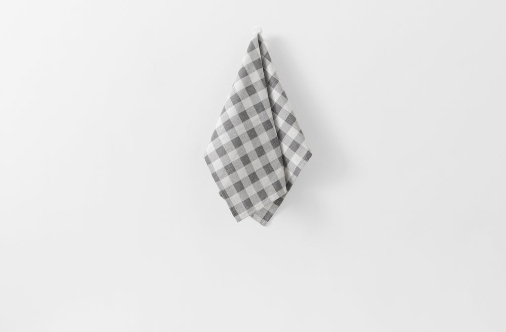 Tori Murphy Black Woodhouse Check Kitchen Towel